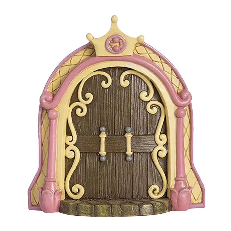 porte miniature rouge bleu vert bois pierre artisanale rustique adhésif poignée étoile trèfle cloche