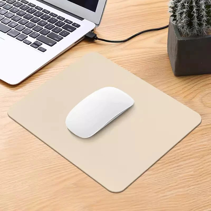 tapis souris moderne bleu clair rose vert noir beige cuir facile nettoyer professionnel imperméable