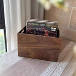 Rangement vinyles design noir