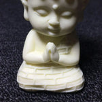 figurine bouddha blanc lotus zen décoration intérieure prière miniature résine