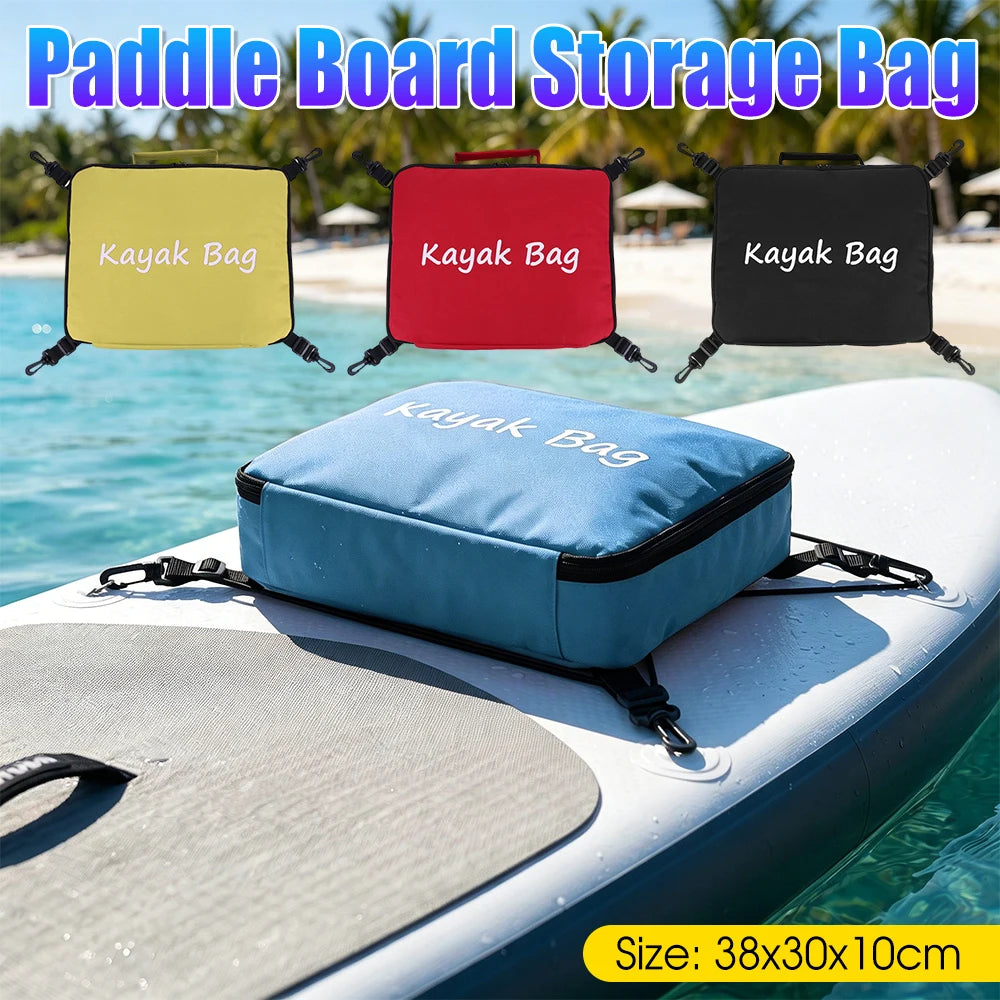 sac rangement kayak rouge uni pratique clips poignée fermeture compartiments étanche durableextérieur