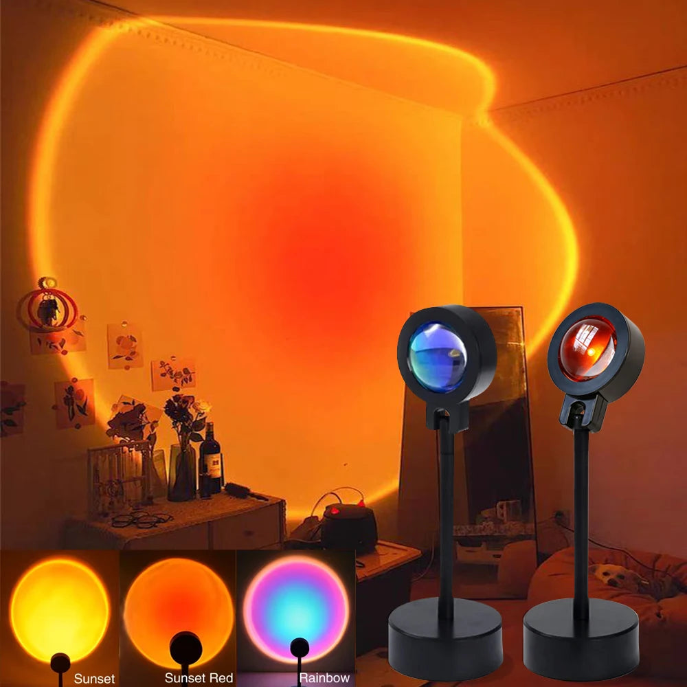 projecteur lumière led noir multicolore moderne minimaliste translucent support tige base circulaire diffuseur