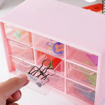 boîte bijoux moderne tiroirs coulissants blanc rose orange violet translucent imprime