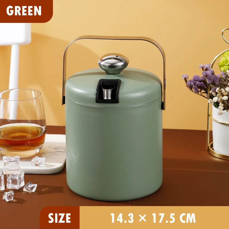 cuve glace argentée lisse moderne tongs refroidisseur vin boisson bière