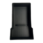 organisateur console centrale noir texturé bacs rangement minimaliste moderne accessoires voiture