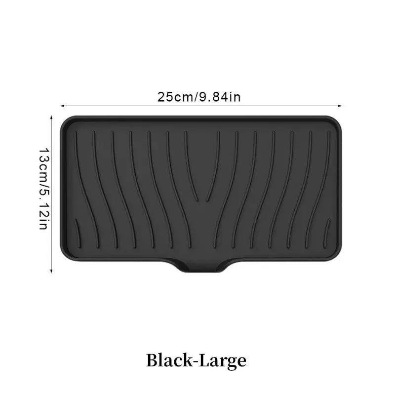 support savon silicone moderne rayures ondulées gris blanc noir vert
