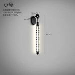 Luminaire mural LED moderne tube suspendu noir blanc chaud industriel moderne