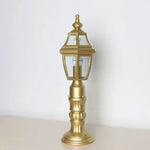 lampe jardin dorée classique ip65 aluminium ornéextérieur éclairage public led e27
