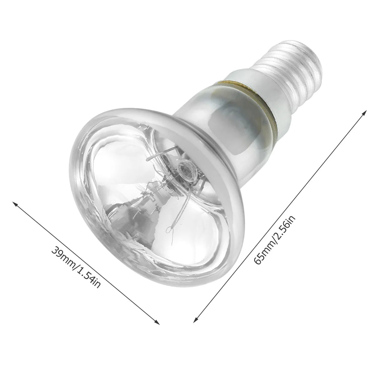 ampoule lave transparente liquide jaune fluo culot E14 moderne 30W 220 240V reflet type