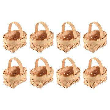 paniers tressés rustiques miniatures bois naturel empilables bambou décor maison pièces