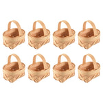 paniers tressés rustiques miniatures bois naturel empilables bambou décor maison pièces