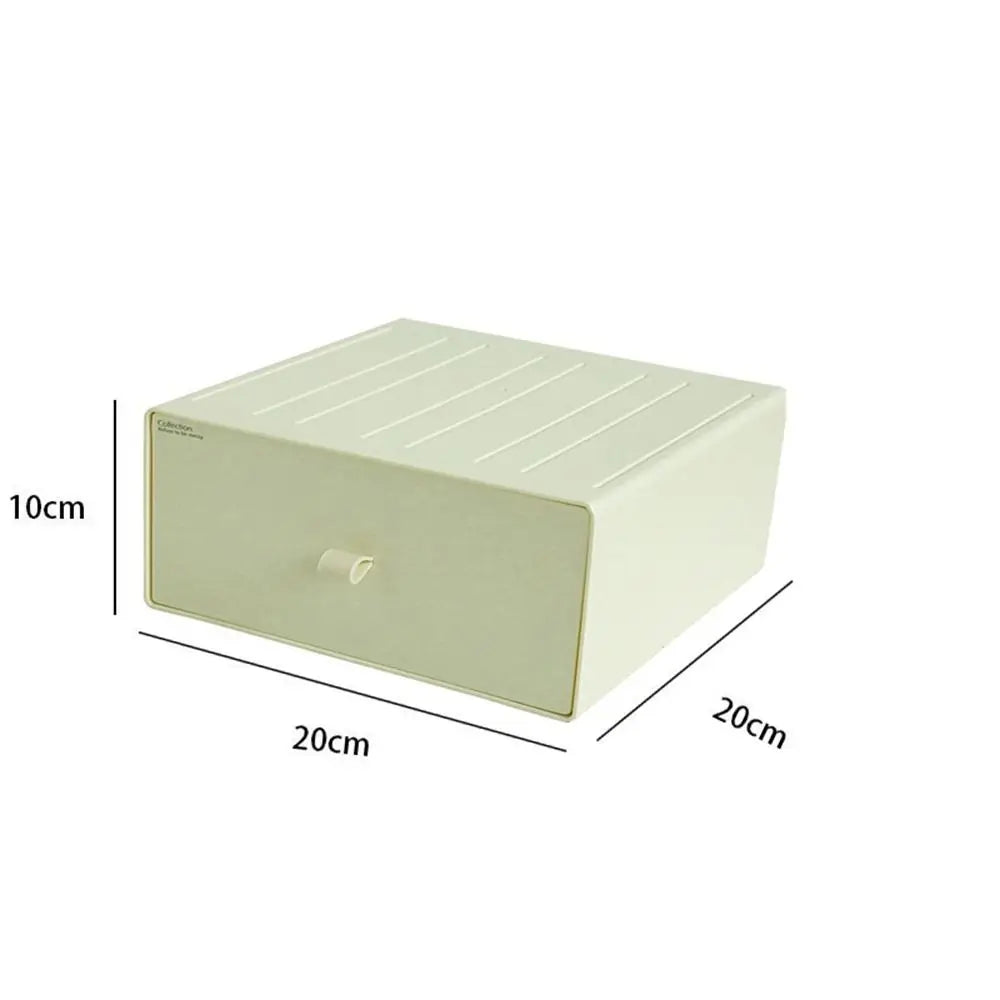 boîtes tiroirs blanc vert moderne réutilisables poignées grandes capacités rangement maison