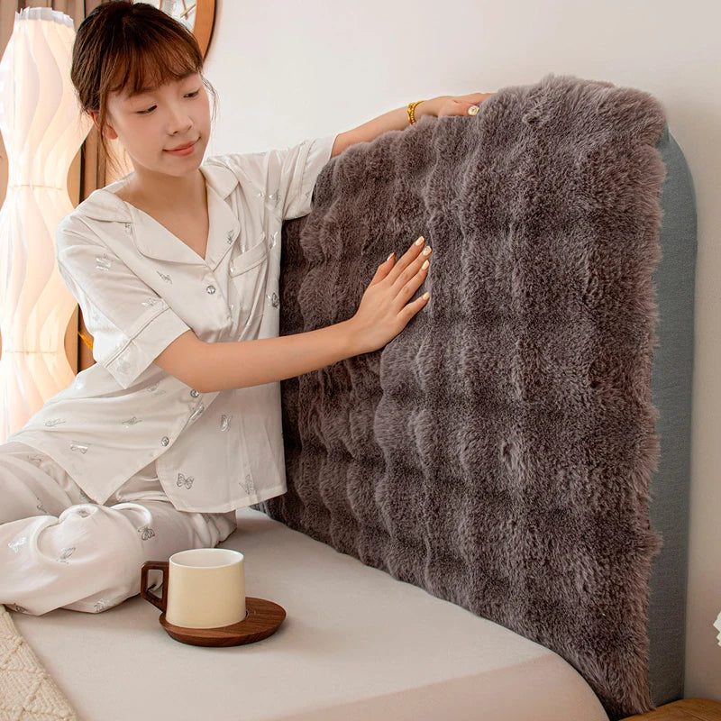 coussin tête lit blanc gris moelleux doux moderne adhésif 120cm 150cm 180cm 200cm 220cm
