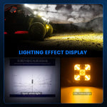 feux travail led 60w noir jaune ip67 12v 24v modernes robustes tout terrain