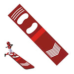 tapis entraînement baseball enfants rouge vert noir lignes repère antidérapant portable chevron ovales