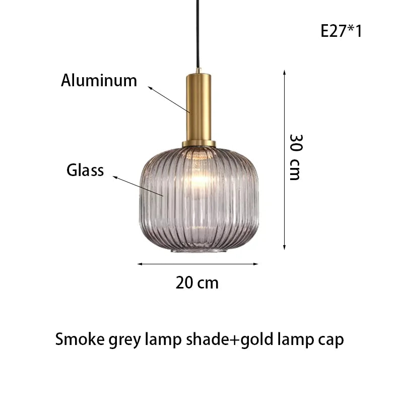 suspension lumineuse moderne vert rayures opacité câble noir gris beige chambre salon