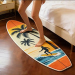 tapis sol peluche forme planche surf motif plage décor maison salon moderne