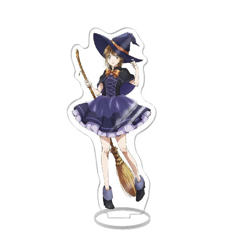 figurine acrylique anime personnage dessin animé décoration support circulaire cadeau fan manga bleu
