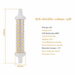 Ampoule LED R7S 220V 10W 15W 20W blanc moderne sans scintillement 80000h