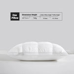 oreiller confortable blanc gris coton polyester massage corps literie moderne