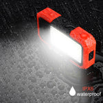 lampe travail led rouge noir inspection aimant clip 180° flash portable utilitaire