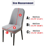housse chaise extensible jacquard gris moderne fauteuil salle manger banquet