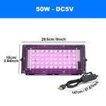 lampe led croissance végétale 50w 100w 150w violet noir moderne dimmer tringles aluminium