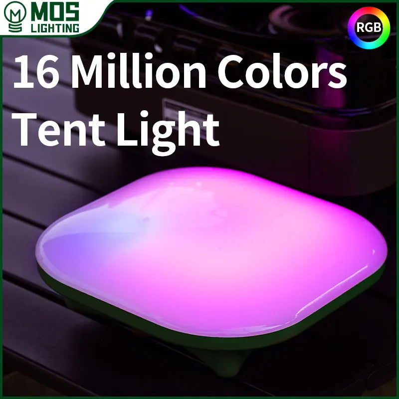 lampe tente led rechargeable violet vert moderne haute luminosité