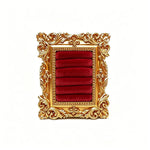 support bijoux or vert blanc ornements baroques velours classique baroque