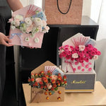 boîtes enveloppes fleurs mariage décoratives diy billets banque rubans fleur rose tulipe
