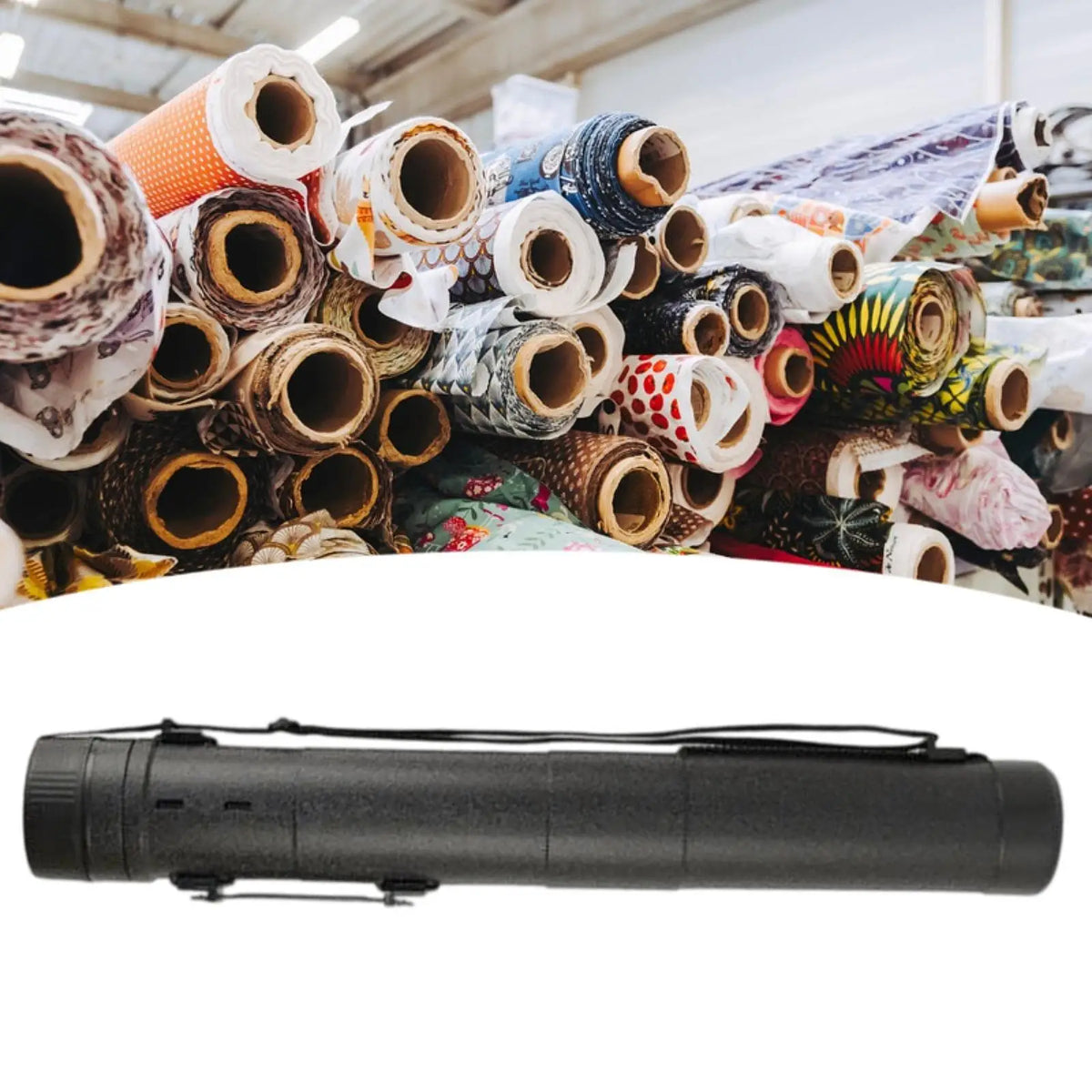 tube rangement noir étanche affiches extensible ceinture transport portable modernemaximum77cm