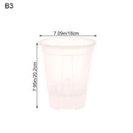 pots plantes transparents blancs modernes minimalistes grille drainage différents disponibles