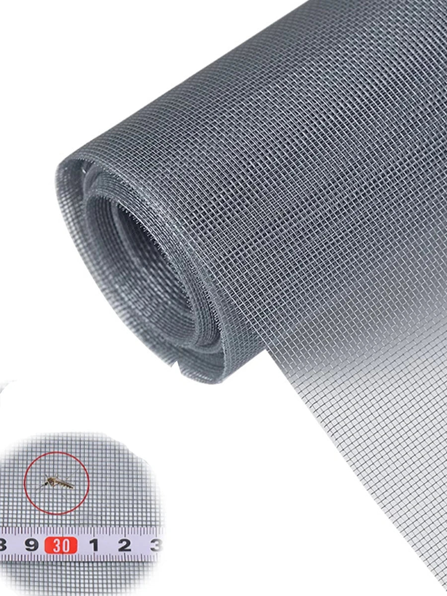 filet moustiquaire anti insectes transparent fenêtre porte rouleau polyester gris blanc grande dimension
