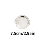 plateau decoratif or argent ornements baroques classique vintage boucles oreilles bracelet 7.5cm 10cm 15cm