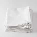 serviettes coton rose pâle minimaliste 40x40cm réutilisables table maison party