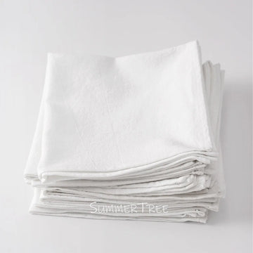 serviettes coton rose pâle minimaliste 40x40cm réutilisables table maison party