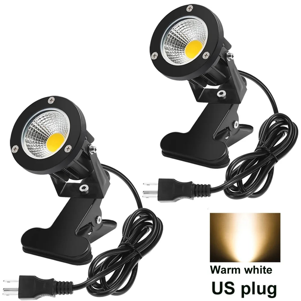 projecteur led noir moderne pinces 3000k us plug 6.6ft cable