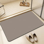 tapis bain résistant rides gris bleu vert moderne sans motif 40x60cm 50x80cm
