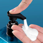 distributeur savon liquide vert foncé 250ml 450ml 650ml moderne minimaliste Pompe pression PETG transparent