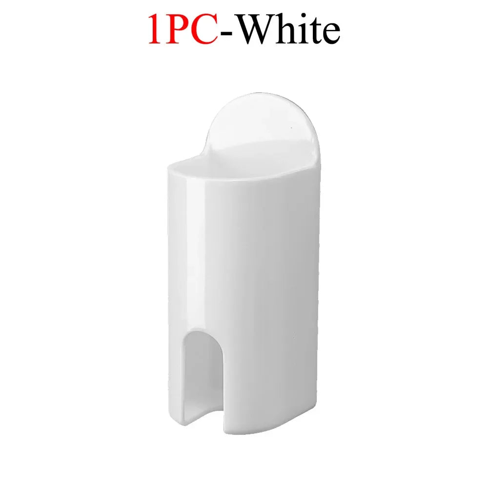 porte brosses dents blanc transparent adhésif moderne minimaliste