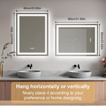 miroir lumineux moderne noir blanc gris notes musicales géométriques led bluetooth variable minimaliste