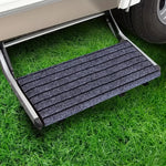 tapis sol antidérapant hauteur réglable robuste anti saleté caravane camping car gris foncé vert