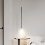 lampe suspendue minimaliste noir doré salon chambre lumière moderne