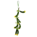 décoration murale guirlande fruits artificiels moderne réaliste clips vert rouge jauneintérieur