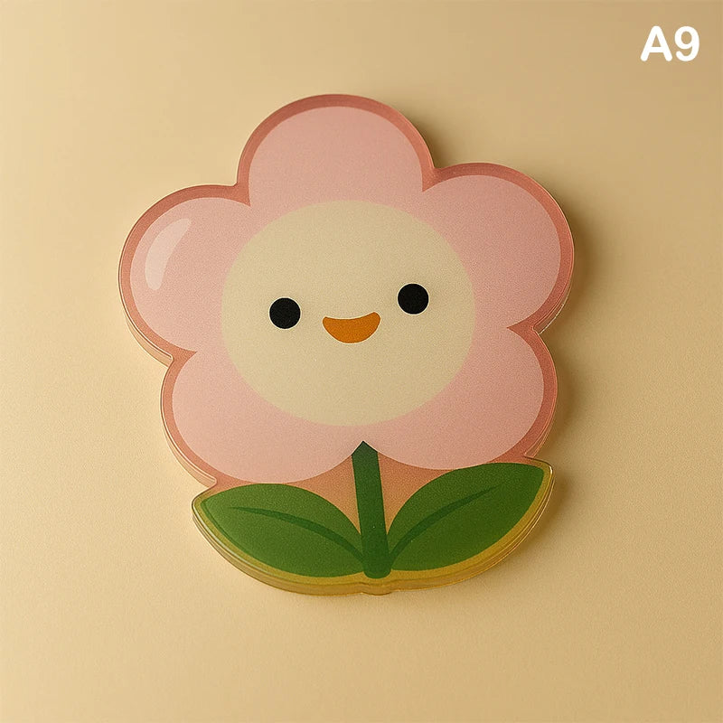 coasters dessins animés motifs cartoon opaques transparents vase thermos tasse diffuseur