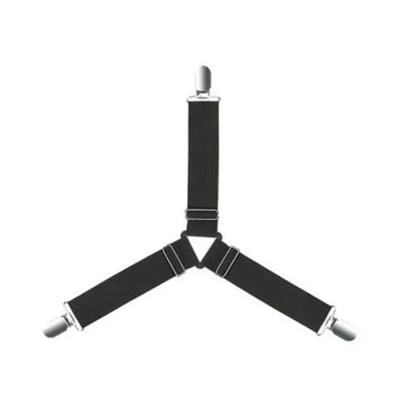 attache élastique lit clips métalliques tissu uni polyester coton moderne bleu noir blanc qualité
