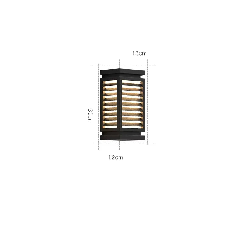 appliques murales led noir contemporaines ip65 extérieures acier inoxydable résistantes hydrofuge