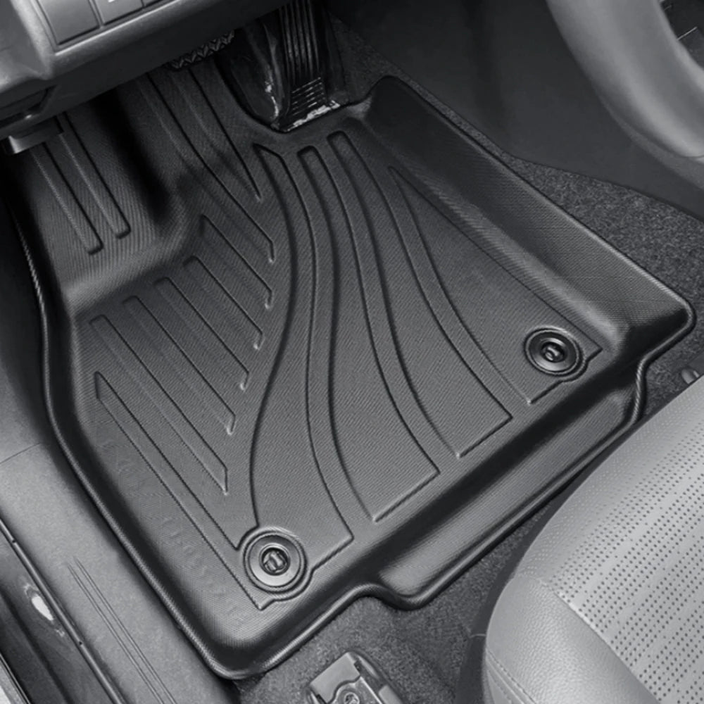 tapis sol voiture noir rayures horizontales moderne tpe avant arrière