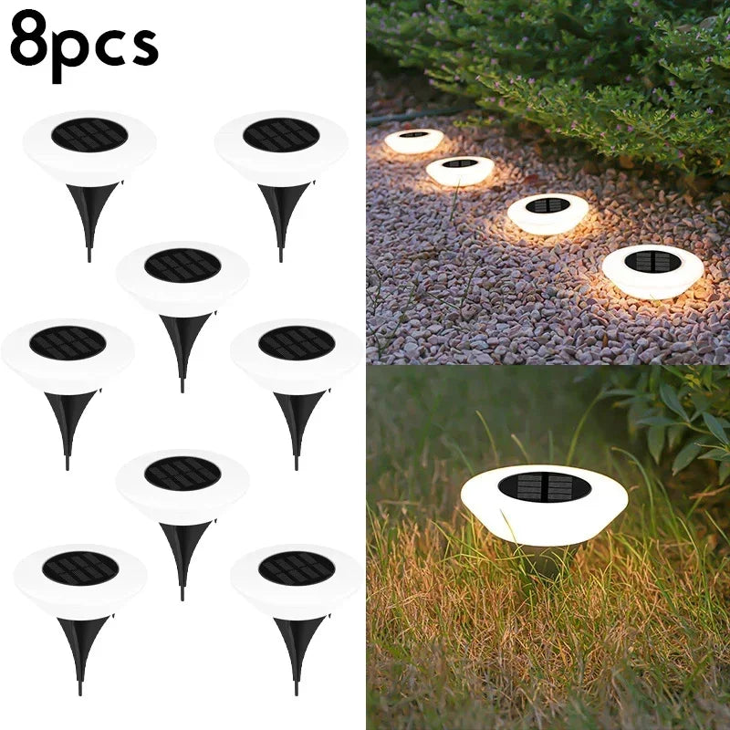 lumière solaire led moderne autoadhésive extérieure blanc ip65 12vacs 4pcs 8pcs