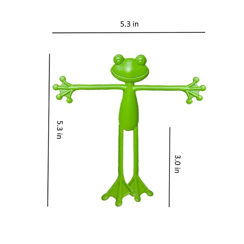 support plante forme grenouille vert adhésif moderne stable jardin intérieur extérieur plastique